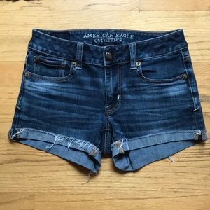 American Eagle | Dark Wash “Shorite” Shorts